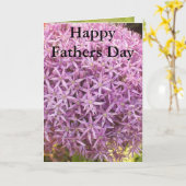 幸せな父の日 カード (黄色い花)