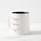 幸せな父の日! ツートーンマグカップ (正面左)