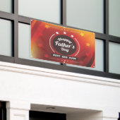 幸せな父の日 横断幕 (ビルの外側)