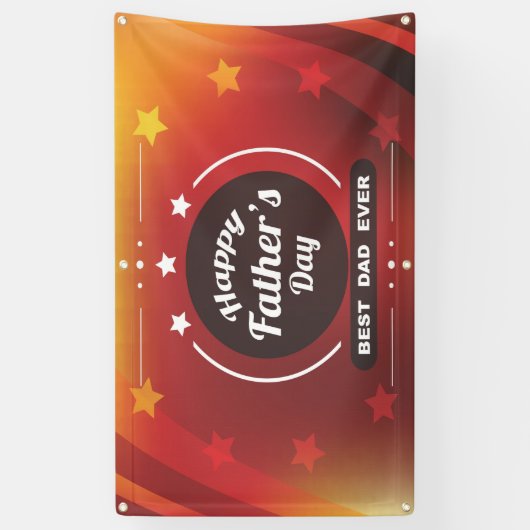 幸せな父の日 横断幕 (縦)