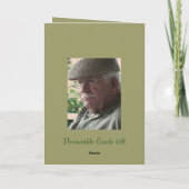 幸せな父の日、祖父 カード (裏面)