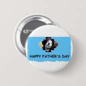 幸せな父の日 缶バッジ (正面&裏面)