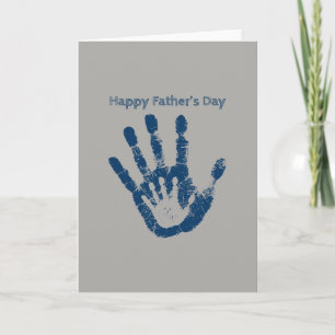 幸せな父の日Handprint カード