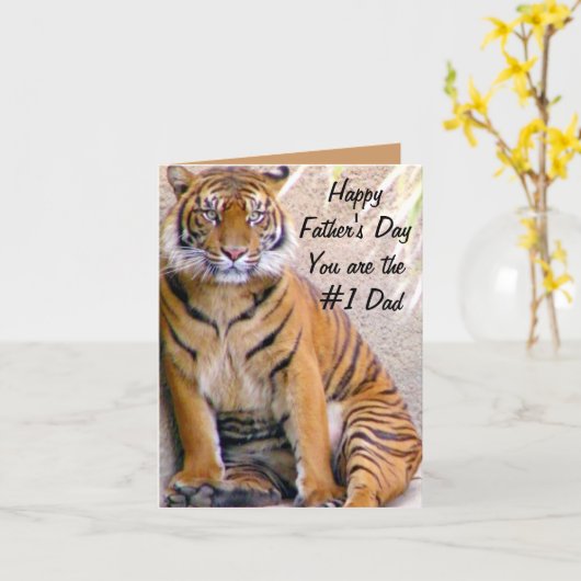 幸せな父のDay_ カード (黄色い花)