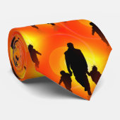 幸せな父親の日メンズネックタイ ネクタイ (ロール)