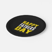 幸せな父親の日 ペーパープレート (アングル)