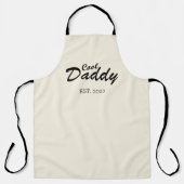 幸せな父親日最高のパパパーソナライズされた贈り エプロン (正面)