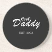 幸せな父親日最高のパパパーソナライズされた贈り コースター (正面)
