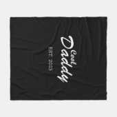 幸せな父親日最高のパパパーソナライズされた贈り フリースブランケット (正面(横))