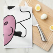 幸せな牛 キッチンタオル (四つ折り)