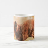 幸せな犬である コーヒーマグカップ (中央)