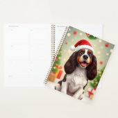 🎁幸せな犬のサンタ帽子のクリスマスプランナーギフト✨ プランナー手帳 (ディスプレー)