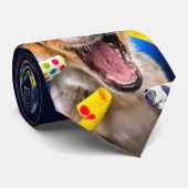 幸せな犬のパーティーブロワー ネクタイ (ロール)