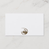 幸せな犬の名刺-白 名刺 (裏面)