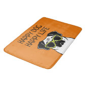 幸せな犬の幸せな生活 バスマット (アングル)