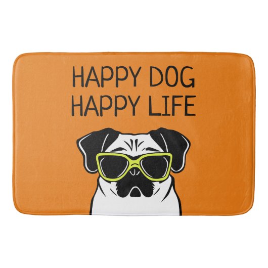 幸せな犬の幸せな生活 バスマット (正面)