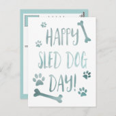 幸せな犬の日 ポストカード (正面/裏面)