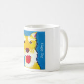 幸せな犬 コーヒーマグカップ (正面右)