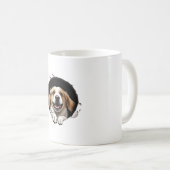 幸せな犬 コーヒーマグカップ (正面右)