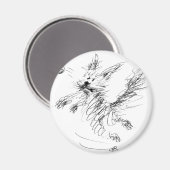 幸せな犬 マグネット (正面/裏面)