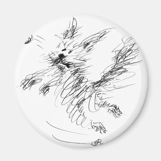 幸せな犬 マグネット (正面)