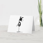 幸せな独立記念日の馬の漫画 カード (裏面)