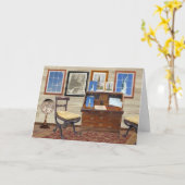 幸せな独立記念日 カード (黄色い花)