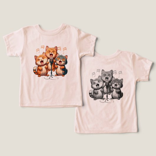 幸せな猫たちが歌っている (デザイン正面&裏面)