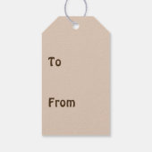 幸せな猫の贈り物ラベル ギフトタグ (裏面)