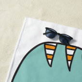 幸せな猫名前をカスタムする及び色のビーチタオル ビーチタオル (インサイチュ)