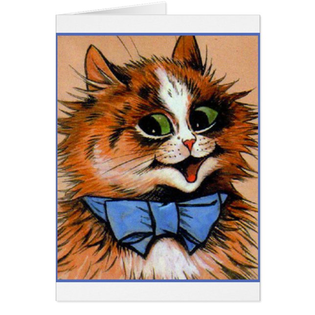 幸せな猫(ヴィンテージのイメージ) (正面)