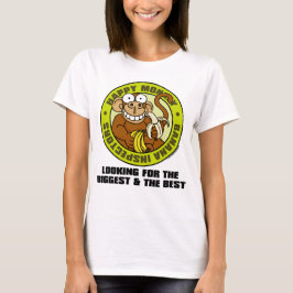 幸せな猿のバナナの検査官のワイシャツ1 Tシャツ