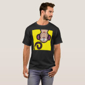 幸せな猿 Tシャツ (正面フル)