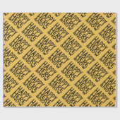 幸せな現時点の覆い ラッピングペーパー (フラット)