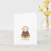 幸せな生命は住んでいます カード (黄色い花)