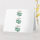 幸せな生活のロゴグリーティングカード カード (黄色い花)