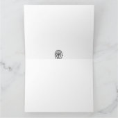 幸せな生活のロゴグリーティングカード カード (内部)