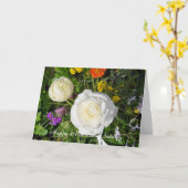 幸せな産出の日曜日の挨拶状 カード (黄色い花)