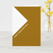 幸せな田舎くさい人の誕生日 カード (黄色い花)