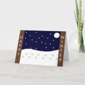 幸せな田舎の冬 カード (正面)