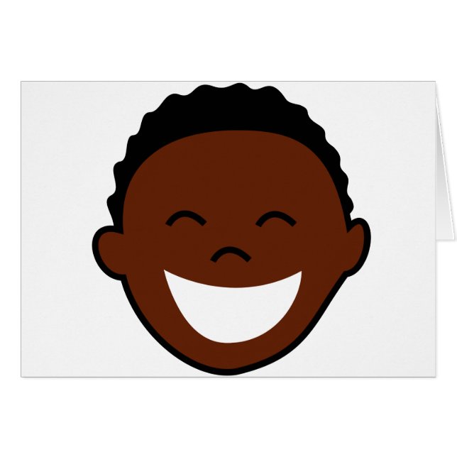 幸せな男の子の顔 (正面横)