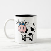 幸せな男の子牛コーヒー・マグ ツートーンマグカップ (左)