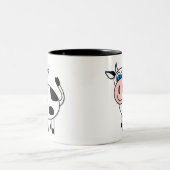 幸せな男の子牛コーヒー・マグ ツートーンマグカップ (中央)