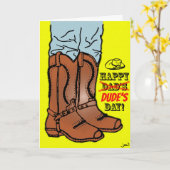 幸せな男の日、パパ! カード (黄色い花)