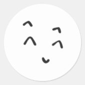 幸せな男 ラウンドシール (正面)