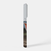 幸せな白い豚の舌ペロ iPhoneケース (右側面)