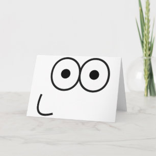 幸せな目と口 – Greeting Card カード