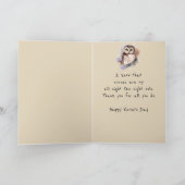 幸せな看護婦の日のおもしろいのナースは夜型の人です カード (内部)