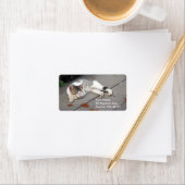 幸せな眠れる猫 ラベル (インサイチュ)