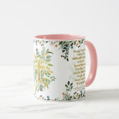 幸せな瞬間賛神キリスト教の引用文聖書 マグカップ (正面右)